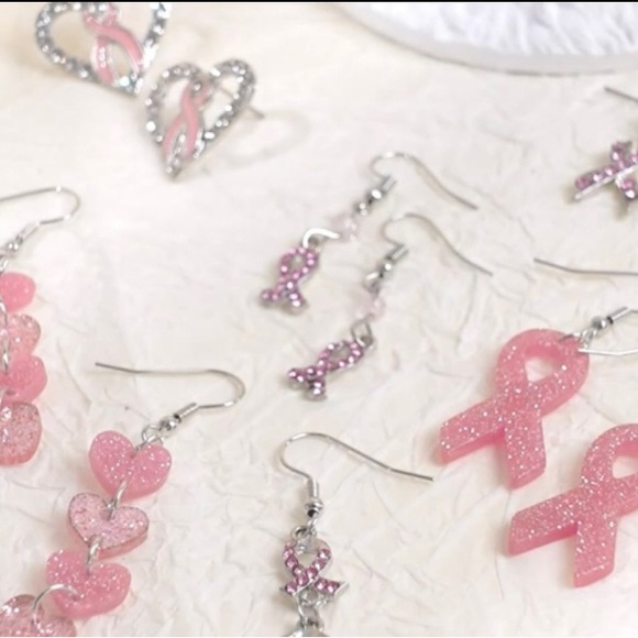 Breast Cancer Awareness.. Beautiful Earrings.. Pink for a Cause! - Picture 2 of 9